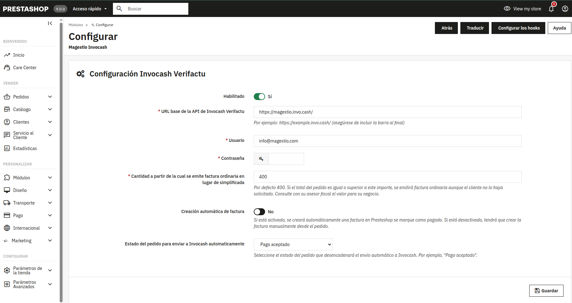 prestashop-configuracion